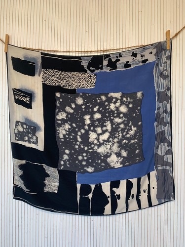 Foulard carré soie - carré, vintage