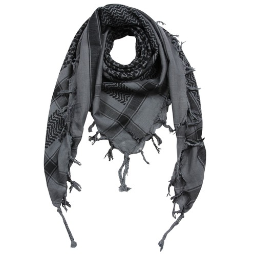 Kufiya gris noir - , shemagh