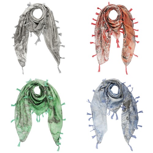 Foulard coton deux tons - deux,