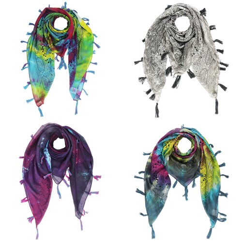 Foulard coton motif - coton,