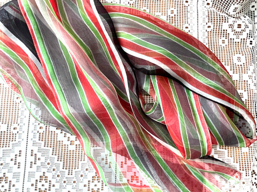 Foulard léger viscose rayure - foulard,