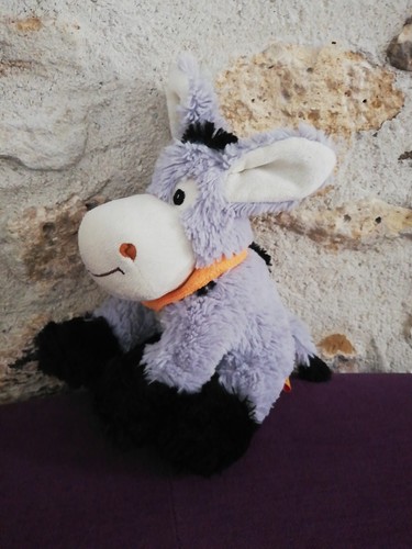 Doudou peluche fizzy âne gris - fizzy,