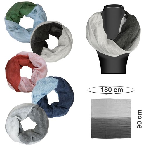 Foulard boucle femme dégradé - foulard,